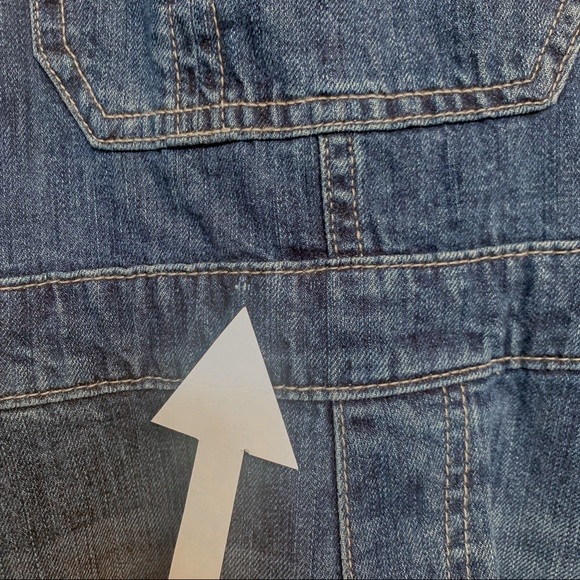 GAP Denim Overall Cuffed Shorts - Picture 13 of 14